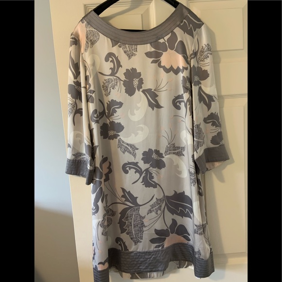 Beautiful floral 100% silk dress/ tunic - Picture 1 of 5